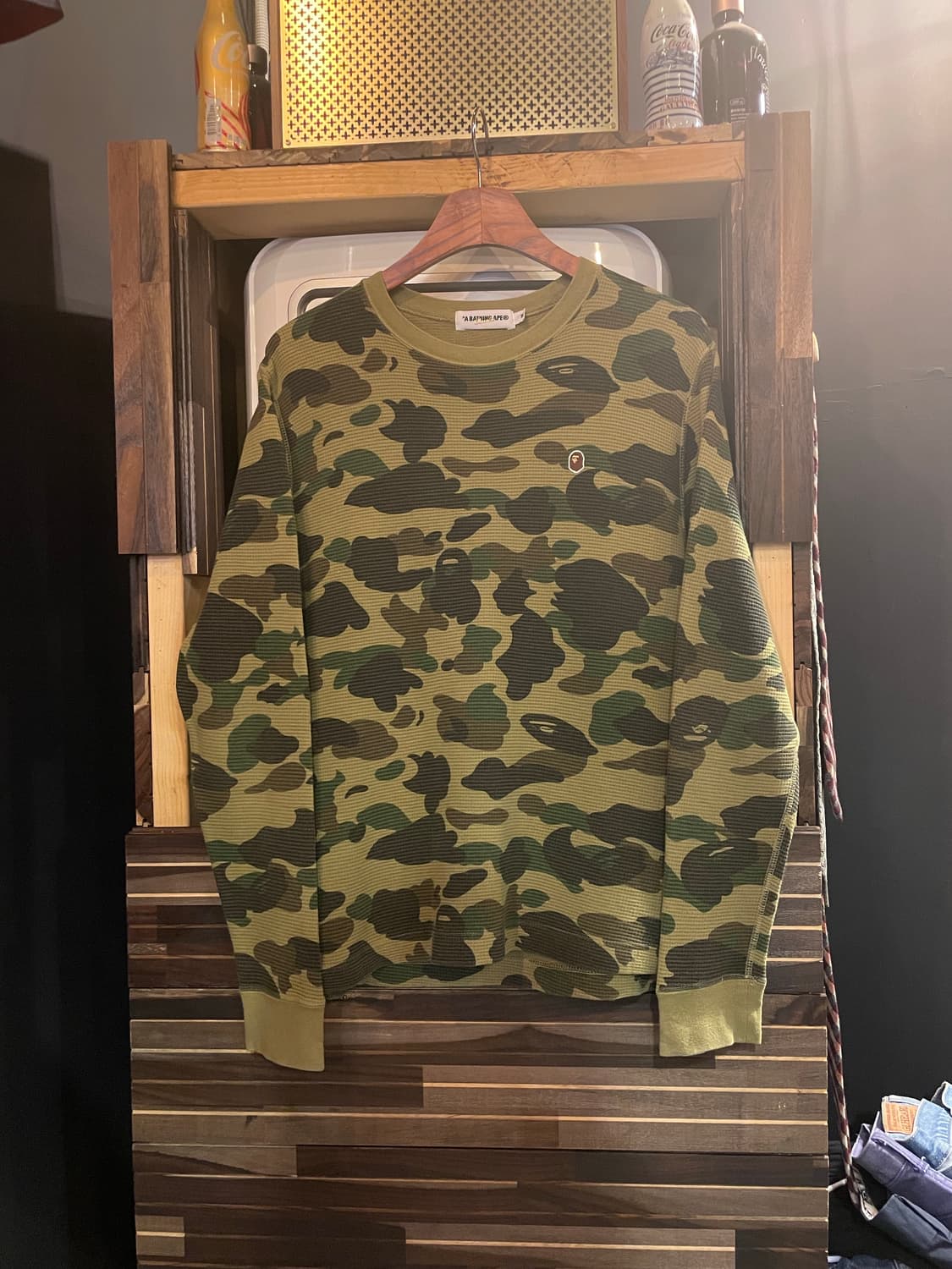 베이프 골지 긴팔티 상품이미지1