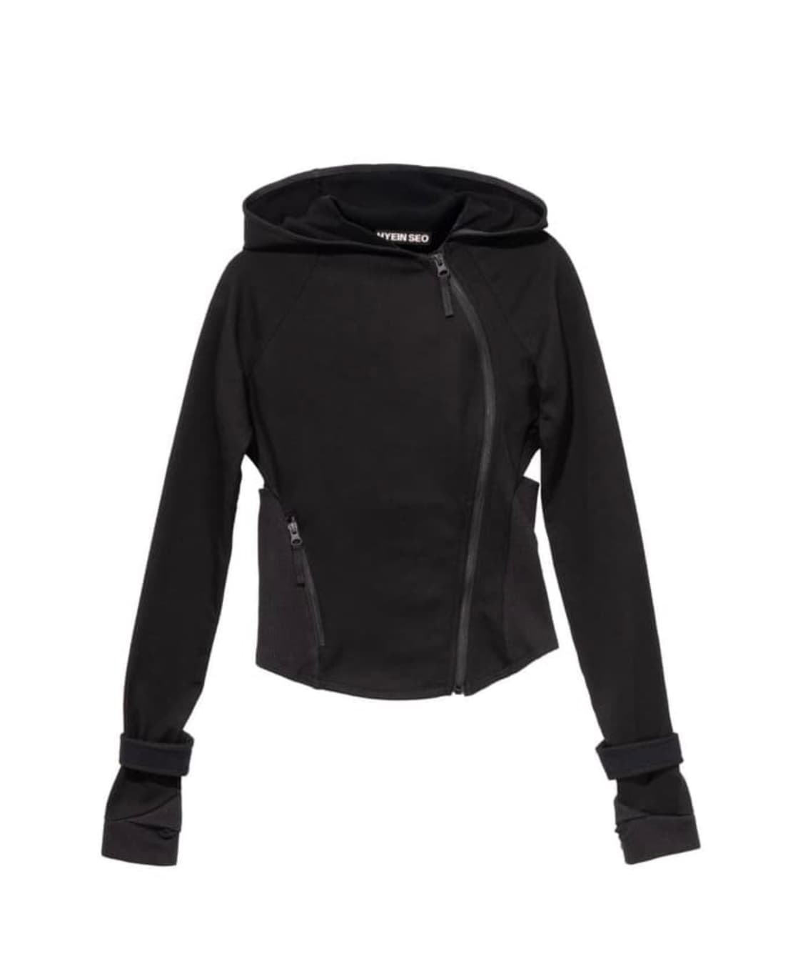 혜인서 후드집업 1사이즈 Hooded Asymmetric Zip Top 상품이미지1