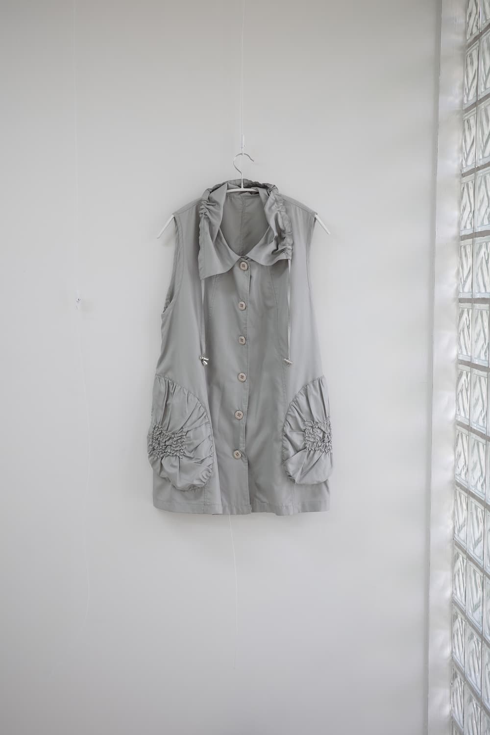 hanahana mint shirring layered vest 상품이미지4