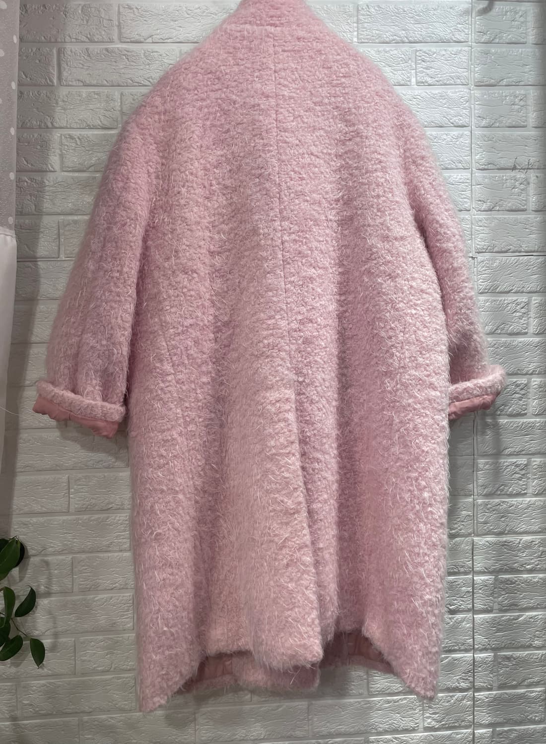 핑크퍼코트 뽀글이코트 퍼자켓 롱코트 털코트:) 하객룩데이트룩 상품이미지6