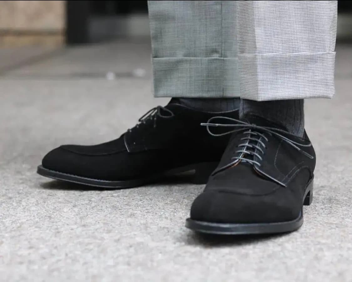 알든X빔즈 9D 블랙 스웨이드 더비 모디파이드 상품이미지2