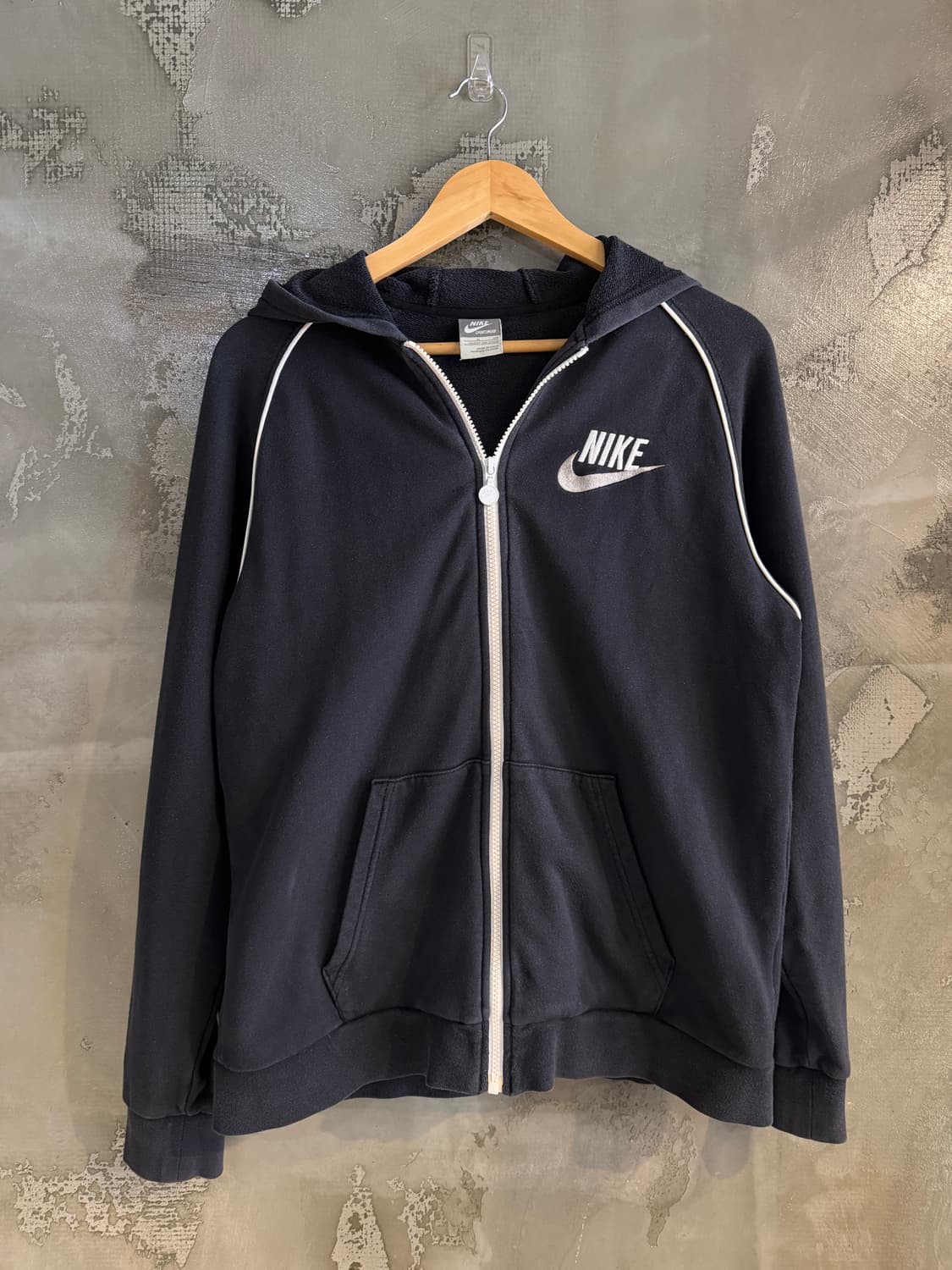 나이크 블랙 후드집업 XL 상품이미지1