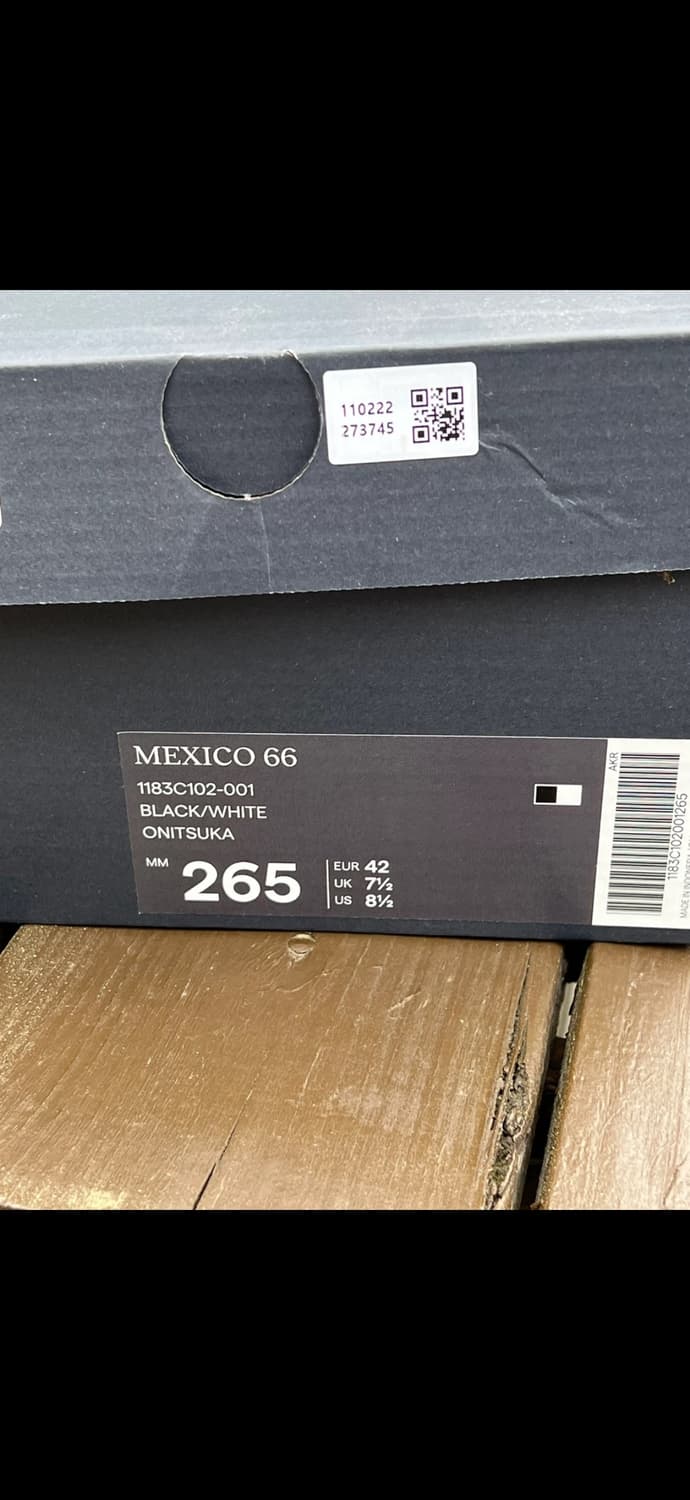 오니츠카타이거 멕시코66 블랙 265 상품이미지4