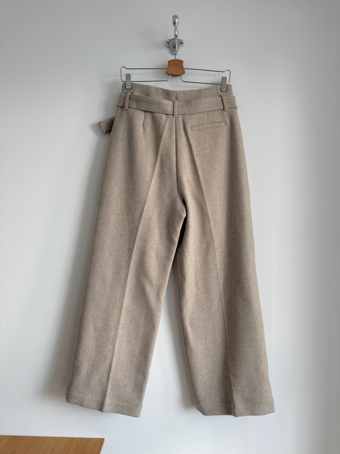 BLOSSOM 헤비울 벨트 와일드 팬츠 상품이미지4