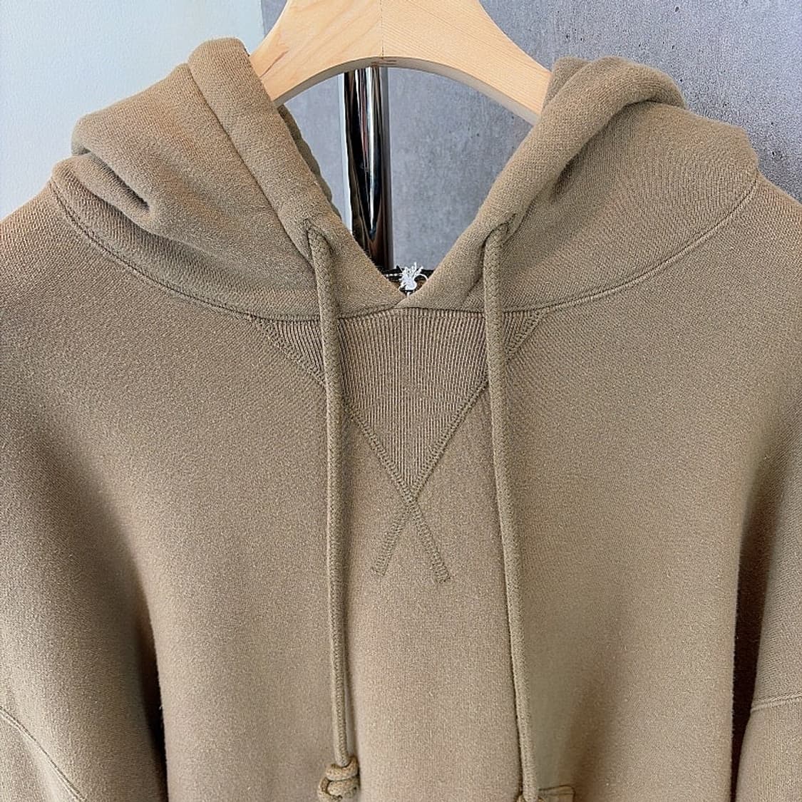 (정품/새상품) R13 알써틴 남성 올리브 오버사이즈 거셋 후드 상품이미지2