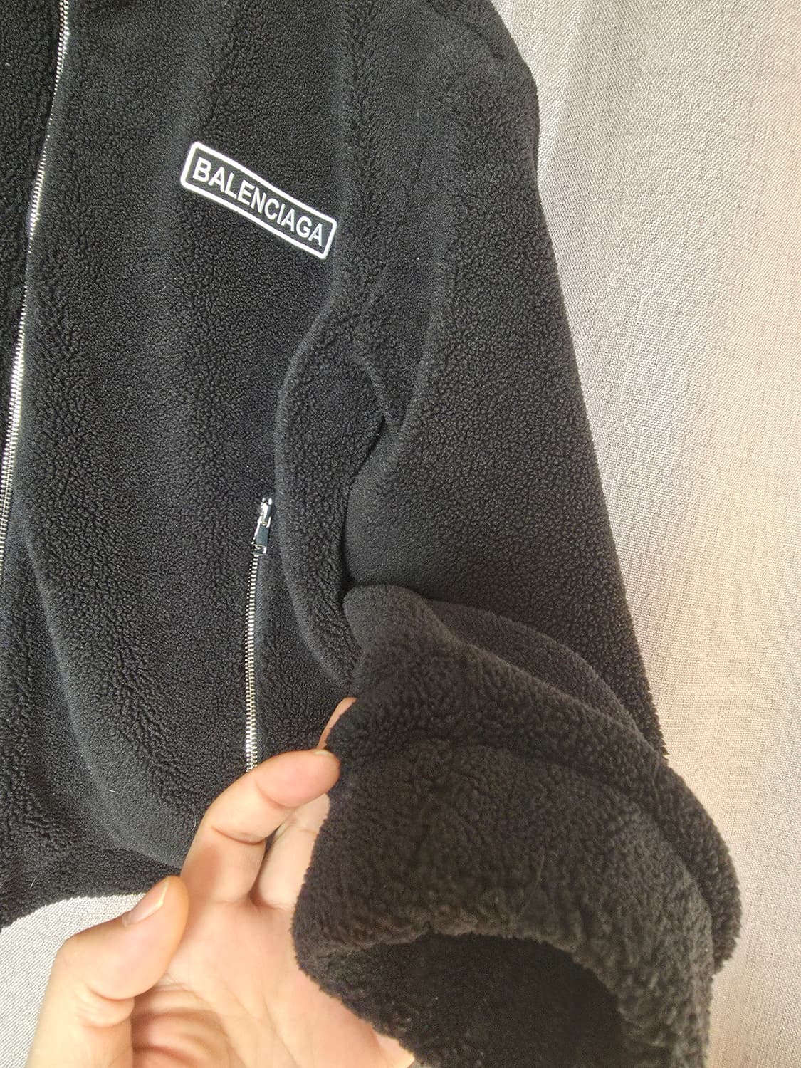 발렌시아가로고후리스자켓 M 상품이미지2