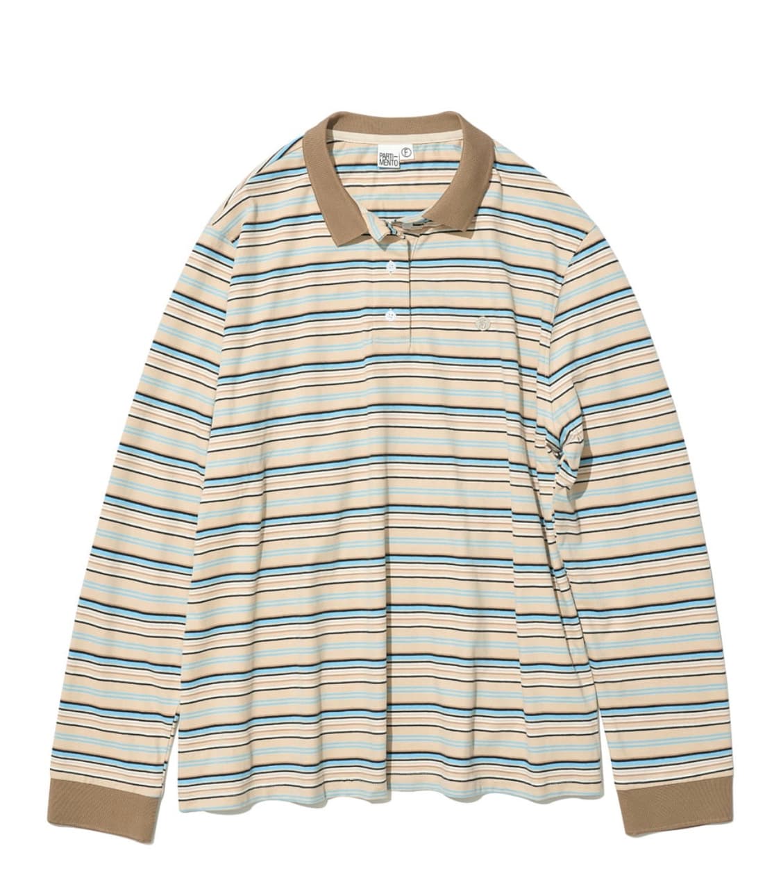 파르티멘토우먼 스트라이프 긴팔 폴로티 상품이미지1