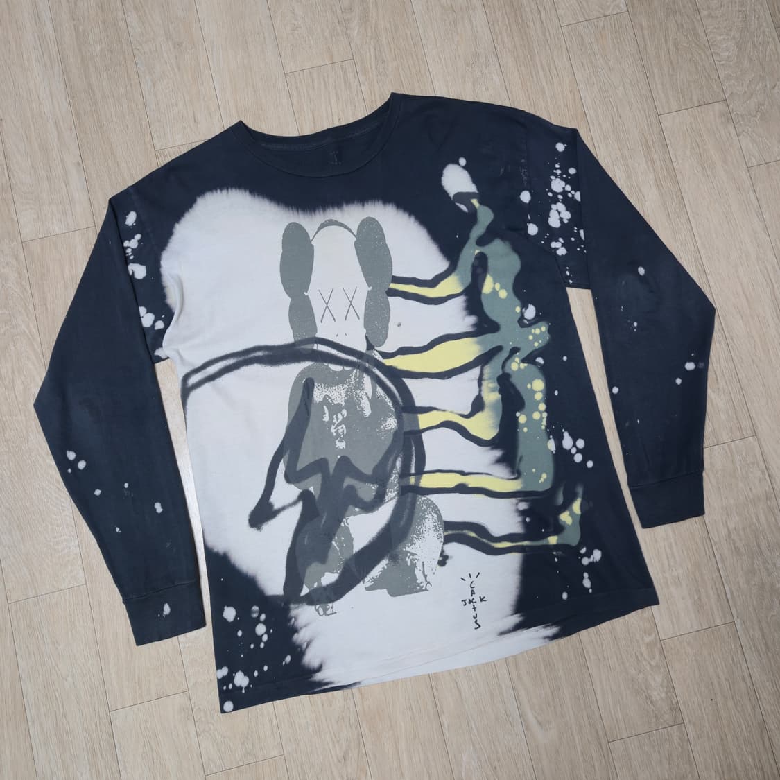 L) 트레비스스캇 x 카우스 x 프라그먼트 긴팔티셔츠 롱슬리브 상품이미지1