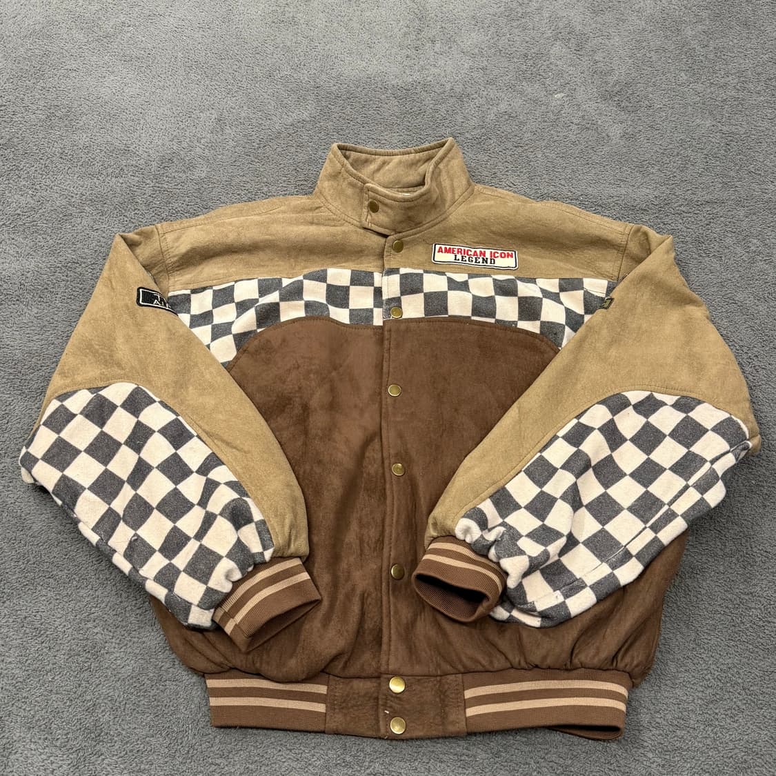 [정품] 빈티지 스웨이드 패턴 자켓 상품이미지2