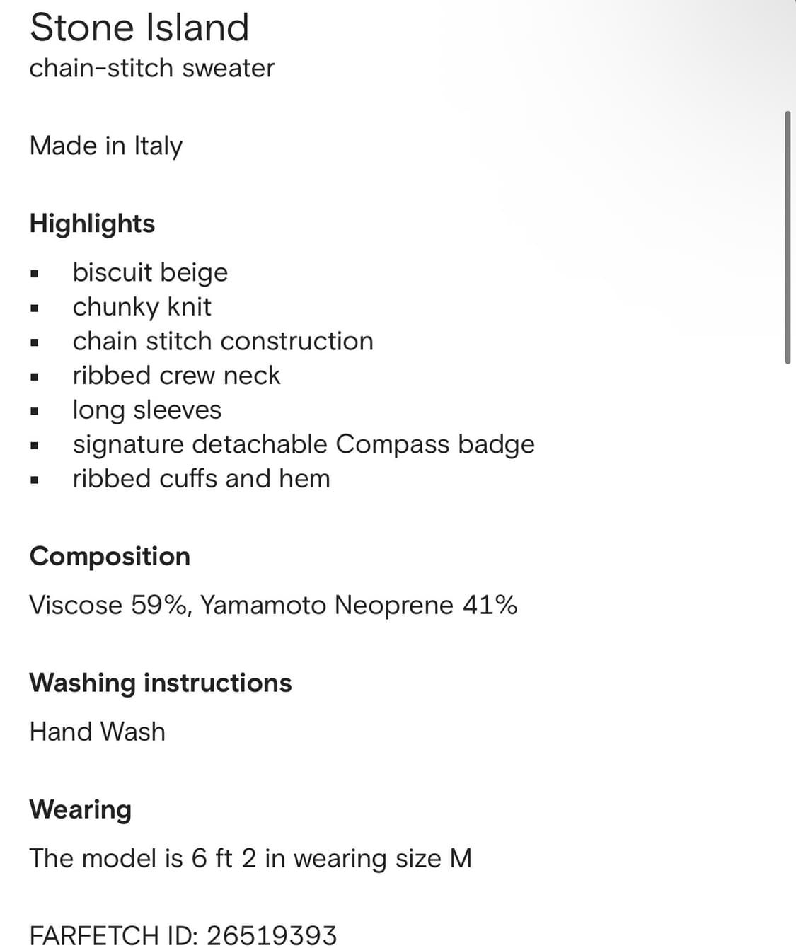 Stone Island 니트 (M) 상품이미지6