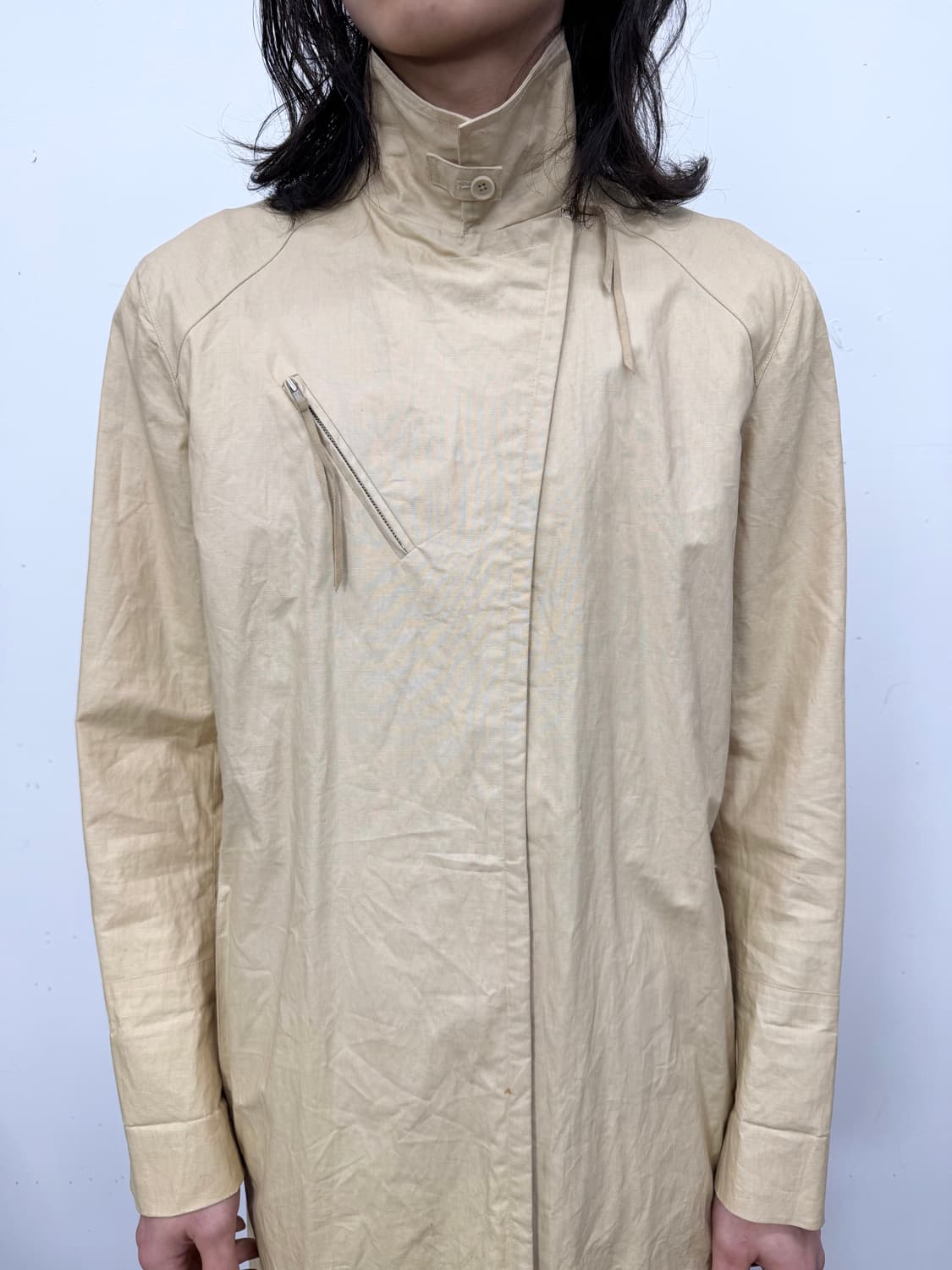 Exchange Diagonal Zip Coat  상품이미지3