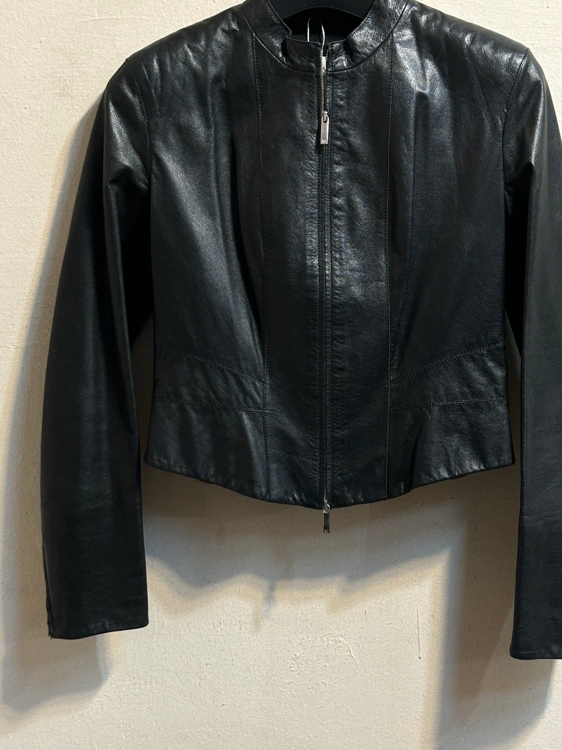 막스마라 레더 집업 재킷 상품이미지3