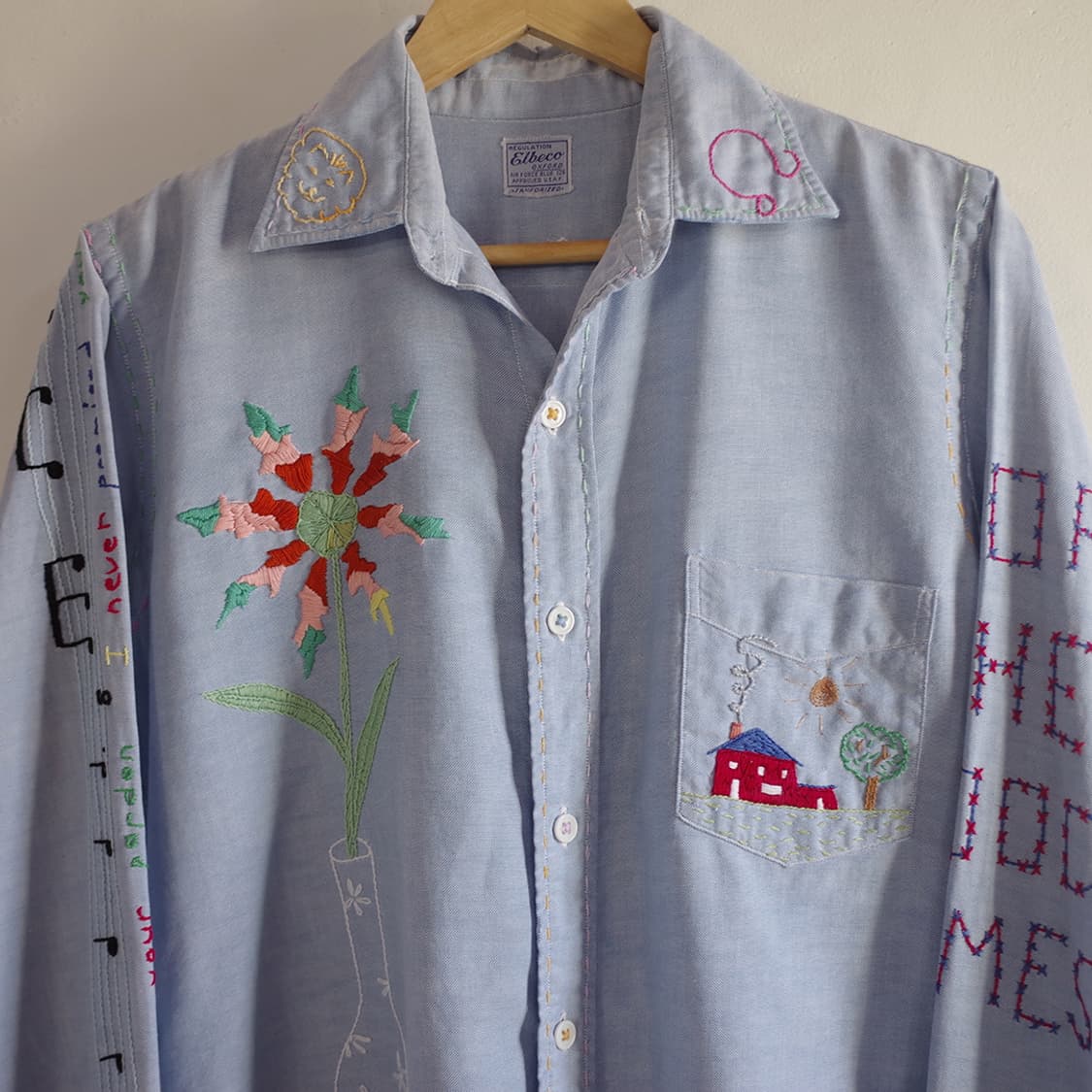 1960's Elbeco Hand Embroidered Shirt 상품이미지1