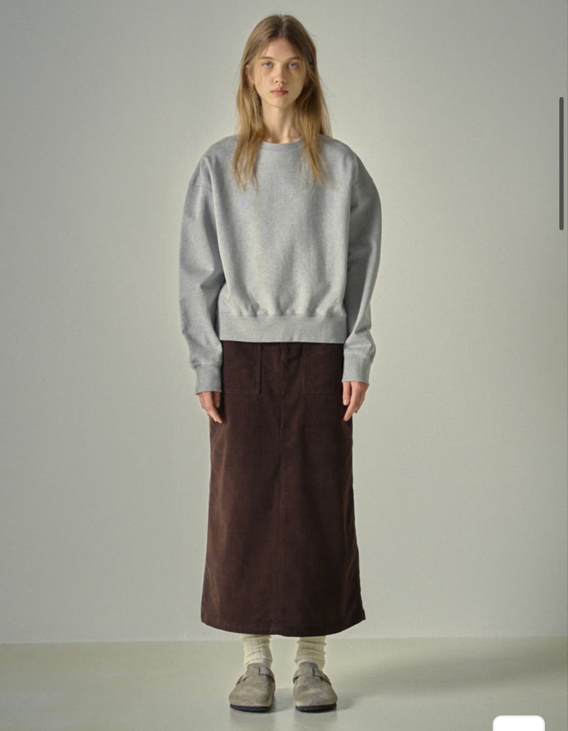 파사드패턴 퍼티그 코듀로이 스커트 상품이미지1