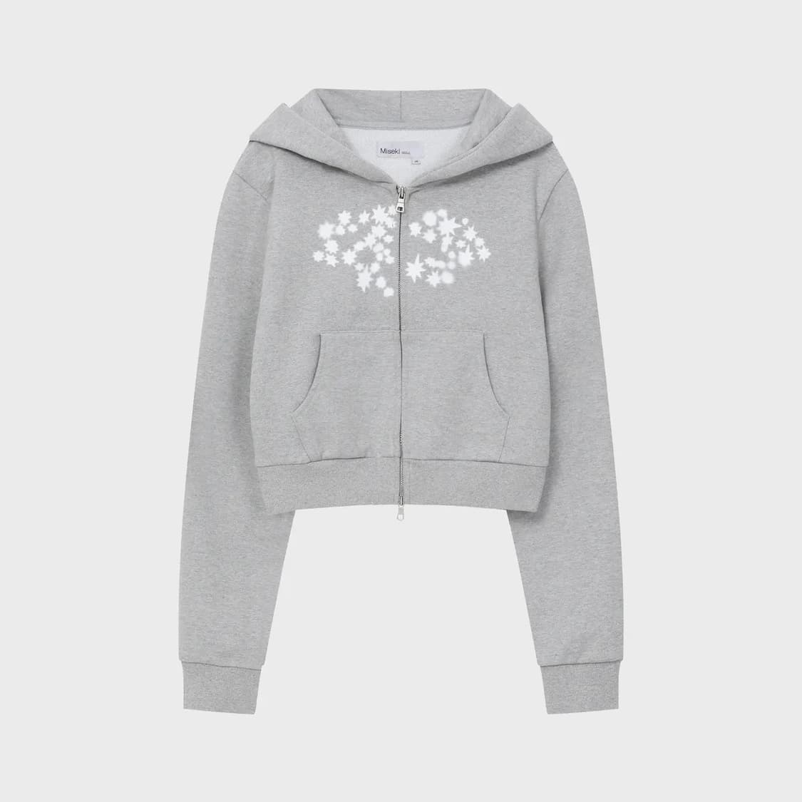미세키서울 미드나잇 스타 후드 집업 그레이 상품이미지1