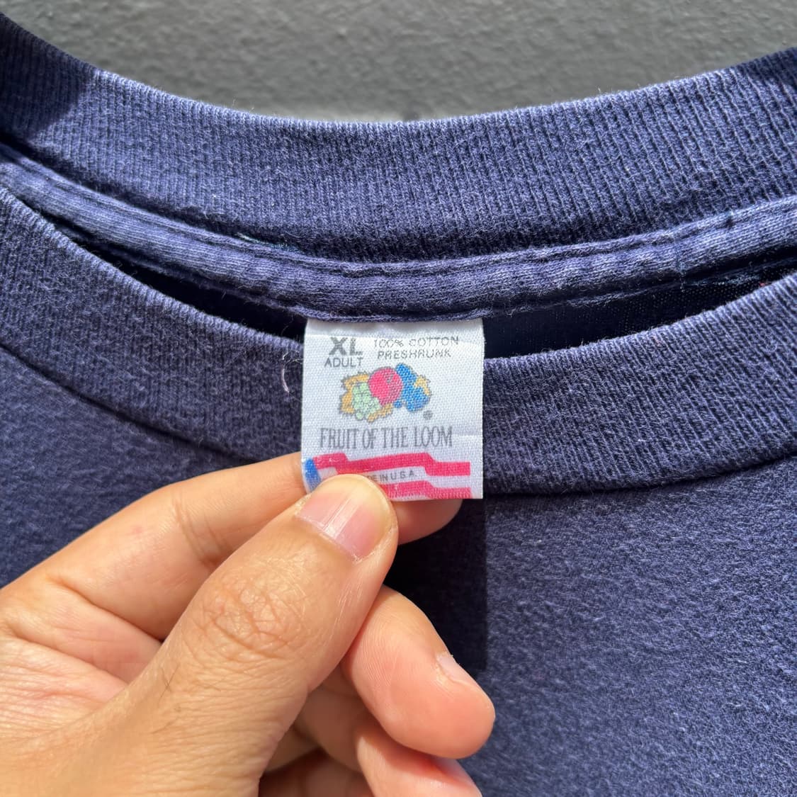 [90s USA] Fruit of the Loom 뉴욕 월계수 자수 티셔 상품이미지3