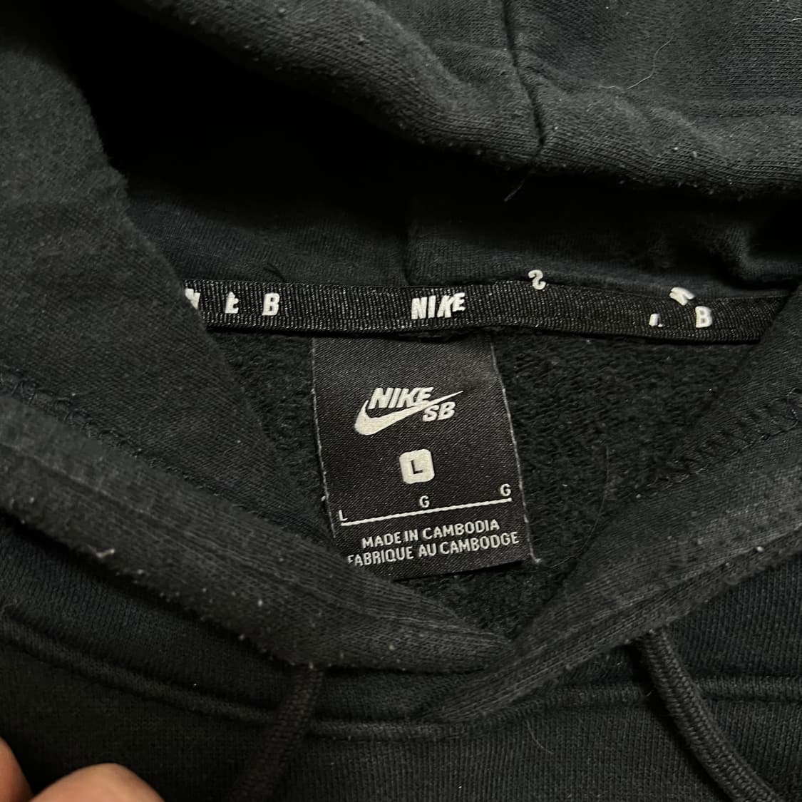 나이키 SB 빅로고 기모 후드티 [블랙] L/100 상품이미지5