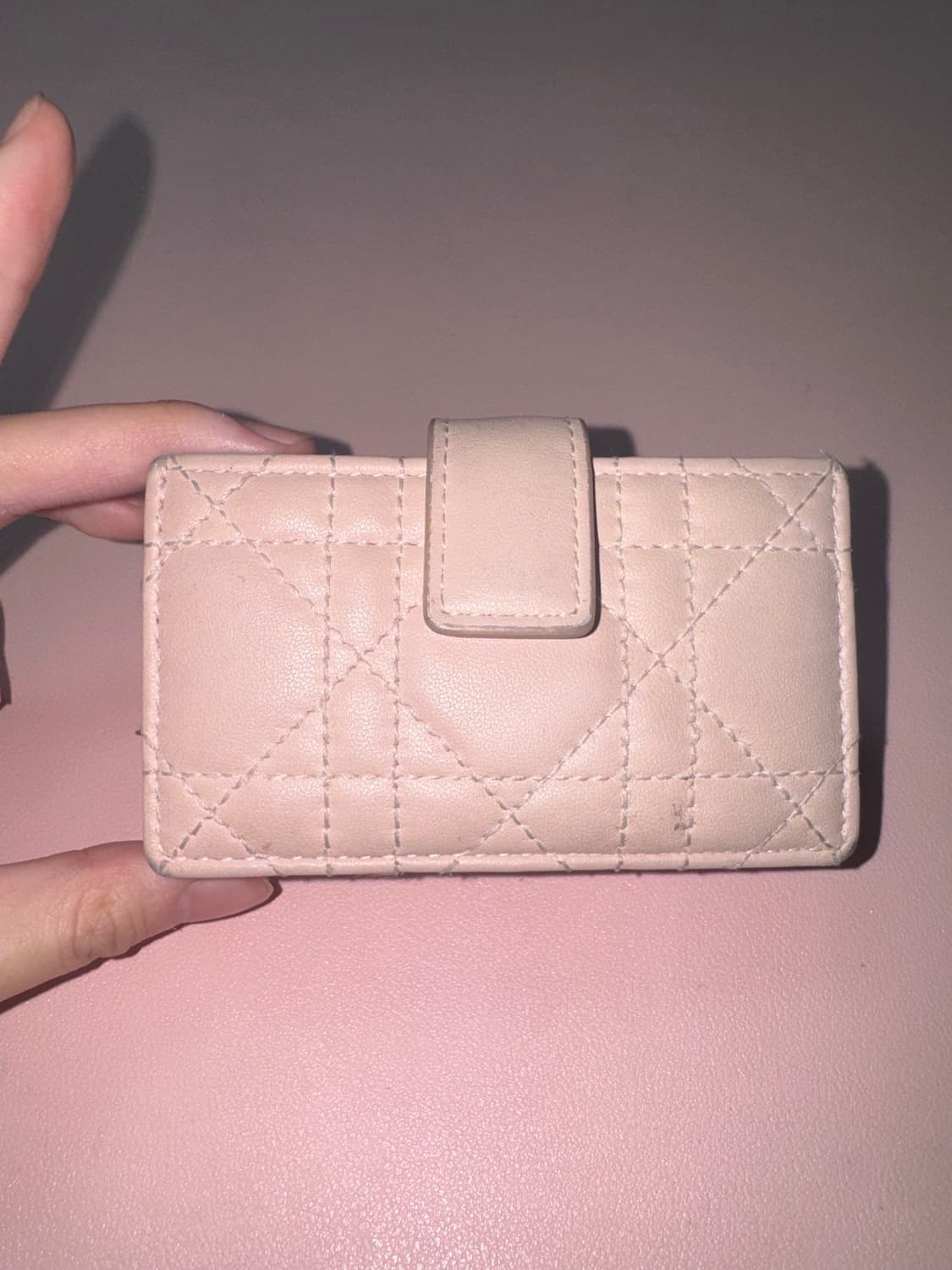 디올 자스민 아코디언 카드지갑 파우더핑크 상품이미지1