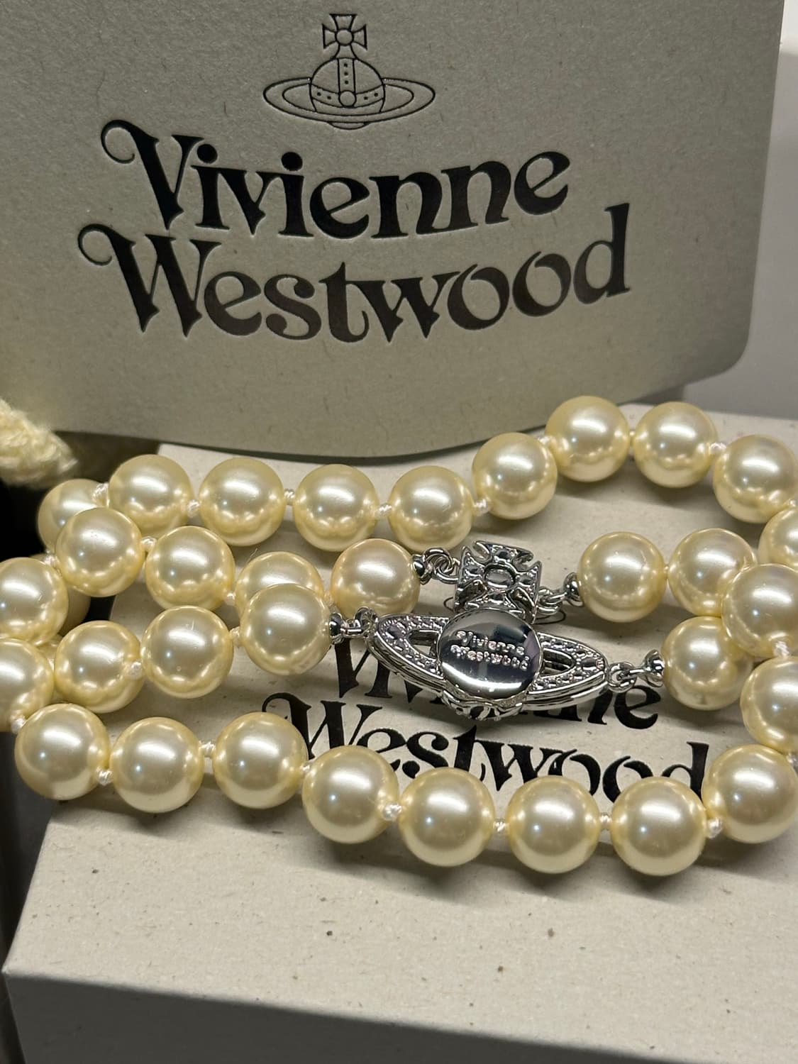 풀박스) 비비안 웨스트우드 그라지엘라 진주 팔찌 상품이미지3