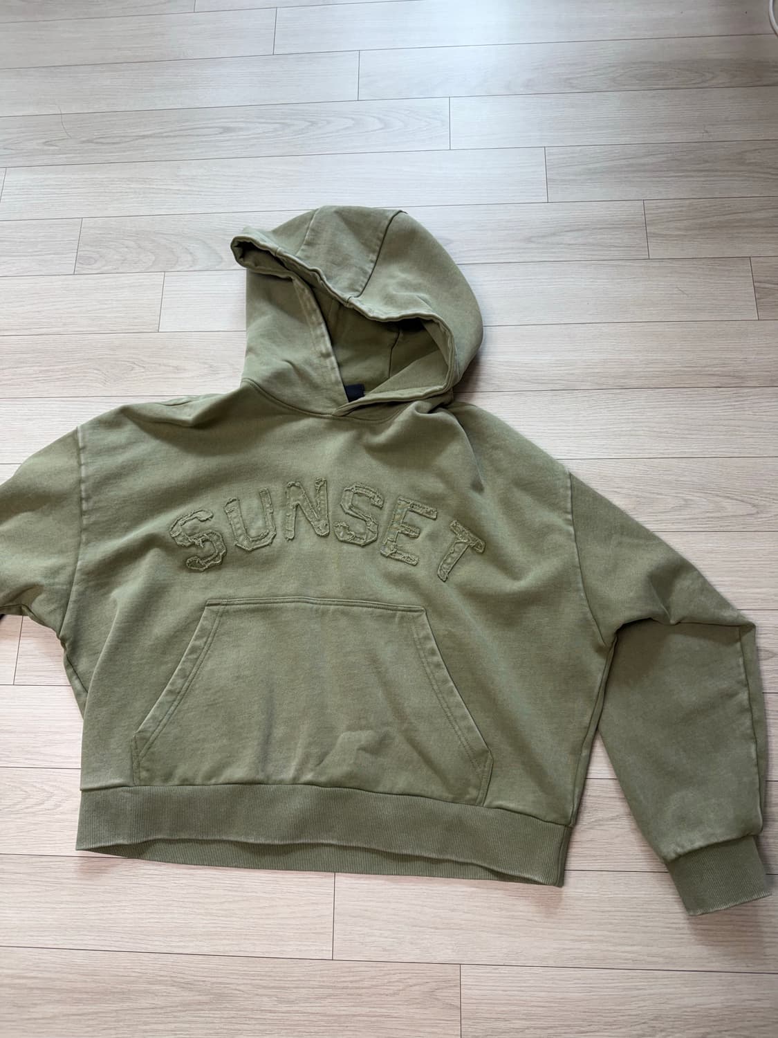 Sunset crop hoodie 상품이미지1