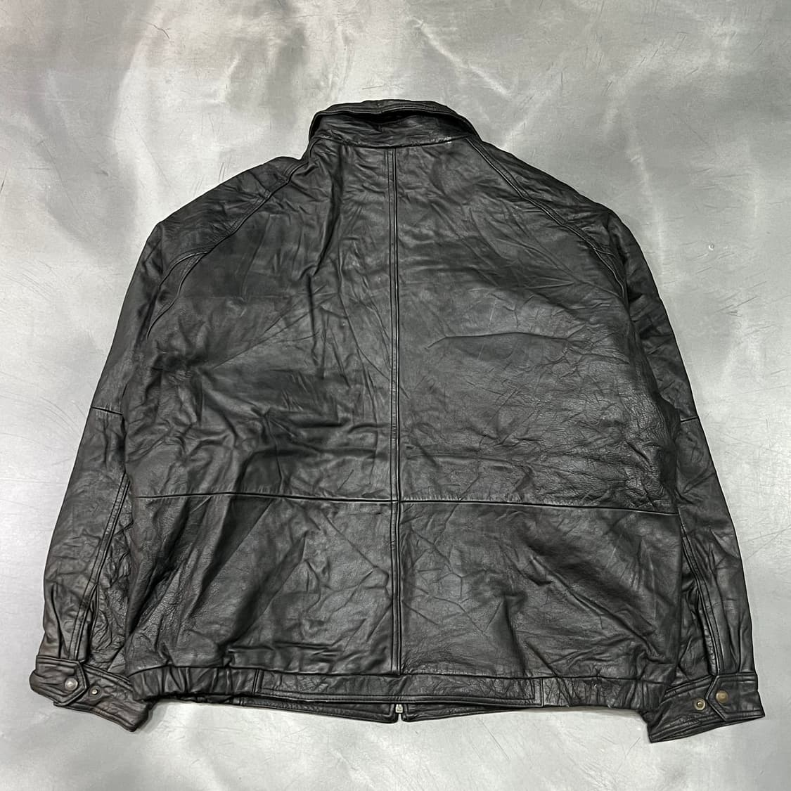  빈티지 레더 봄버 자켓 y15016 상품이미지2