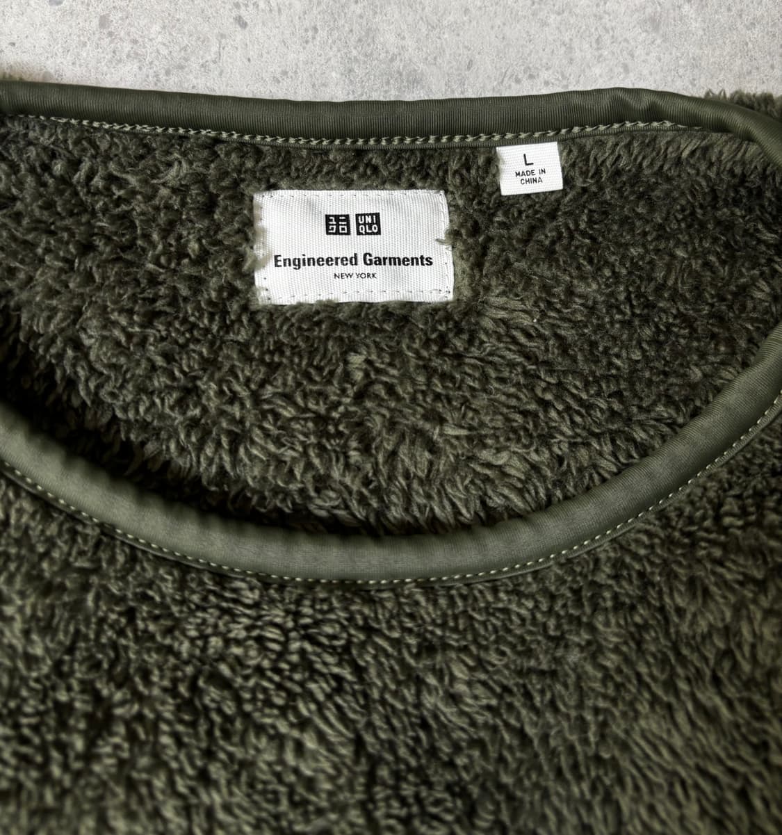 유니클로 x 엔지니어드 가먼트 플리스 스웻셔츠 L 상품이미지2