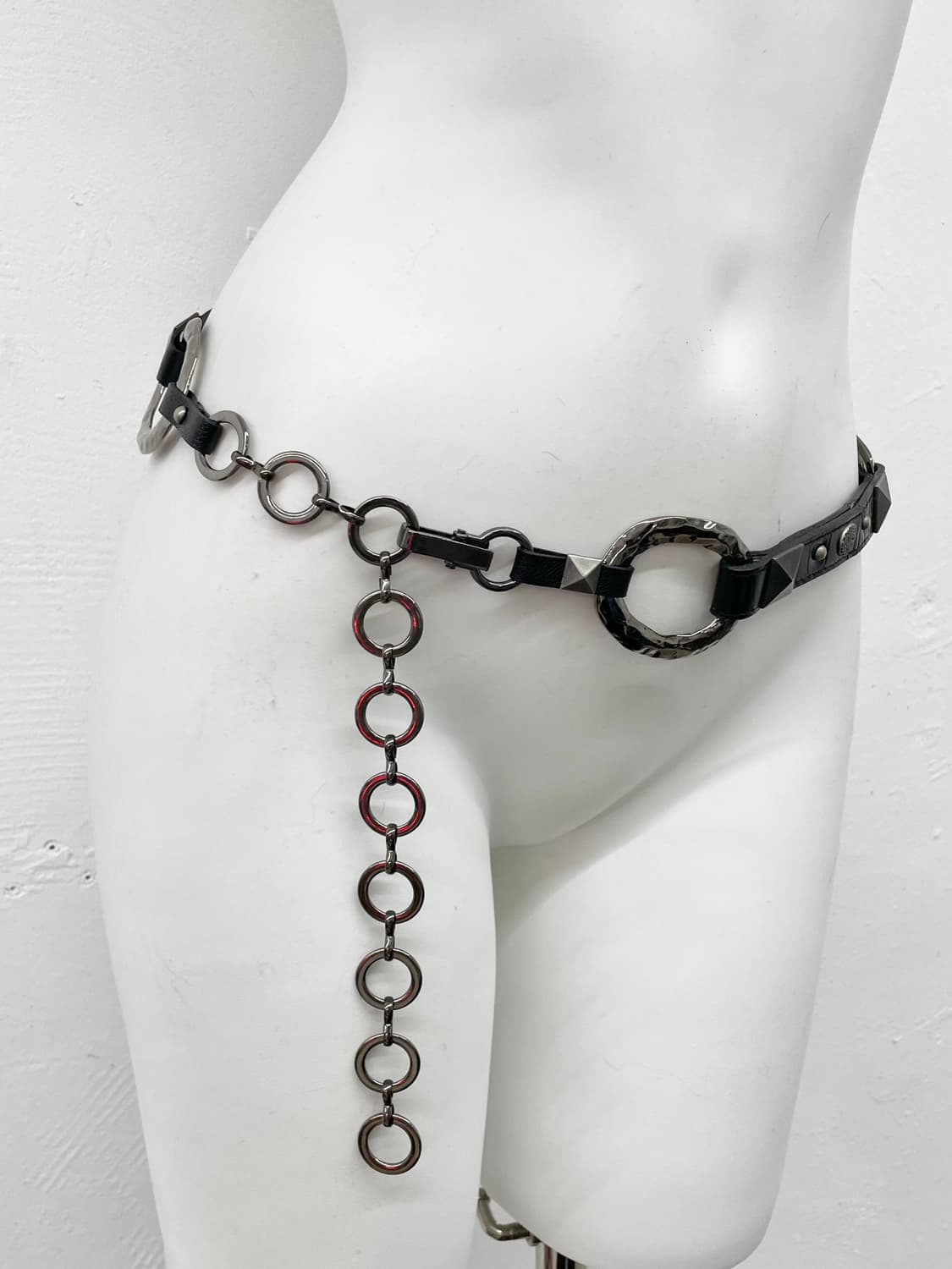 락시크 스터드 체인 벨트 상품이미지2