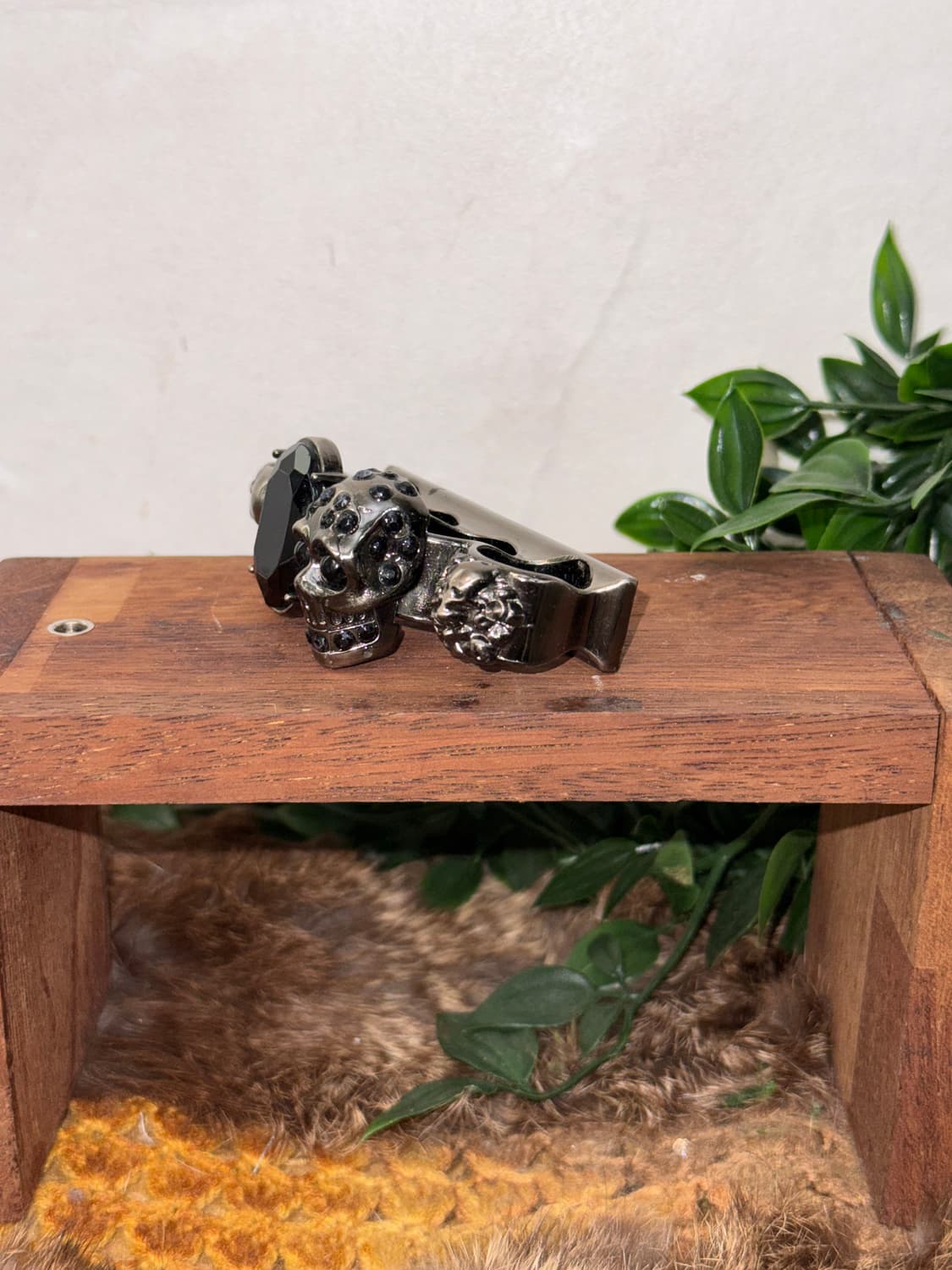 Skull jeweled knuckle rings  상품이미지5