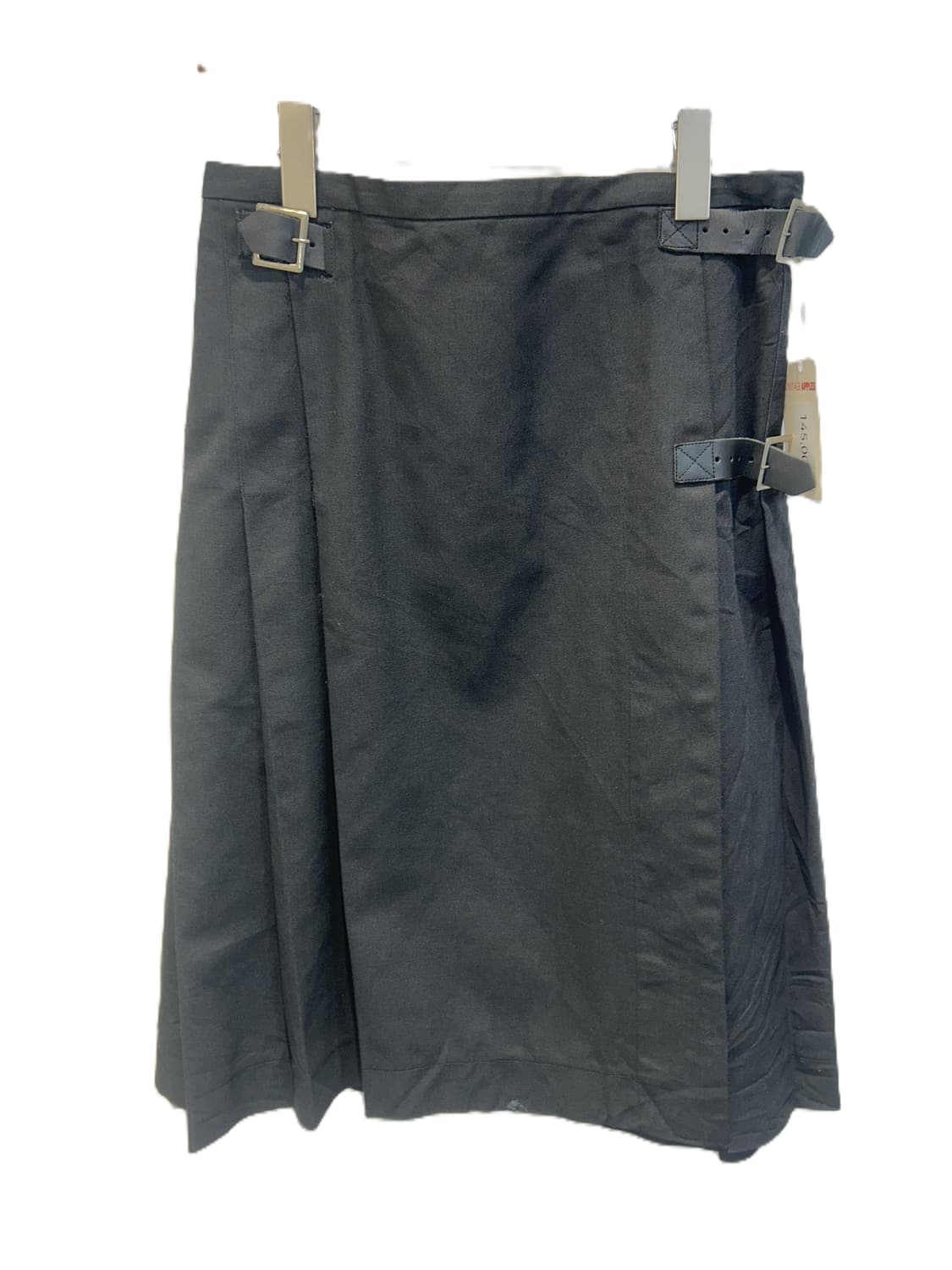 Engineered Gaments 블랙 사이드 버클 랩 스커트 상품이미지2