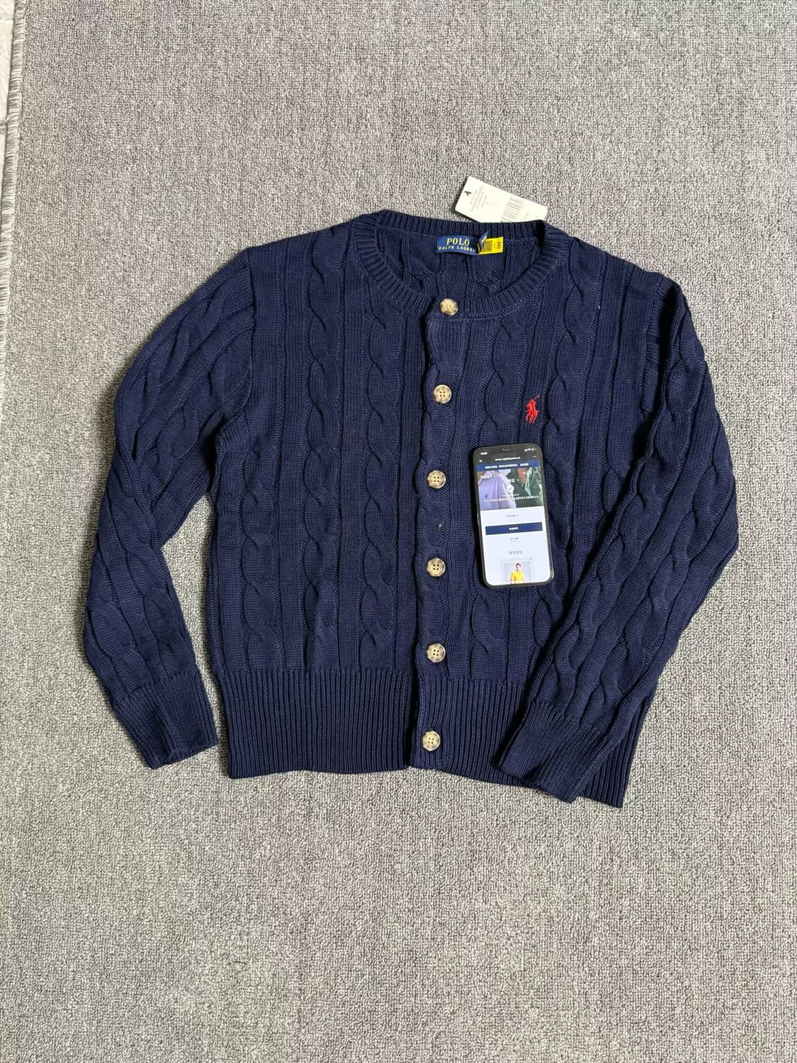 (새상품)폴로 여성 꽈배기 가디건 8종컬러 상품이미지5