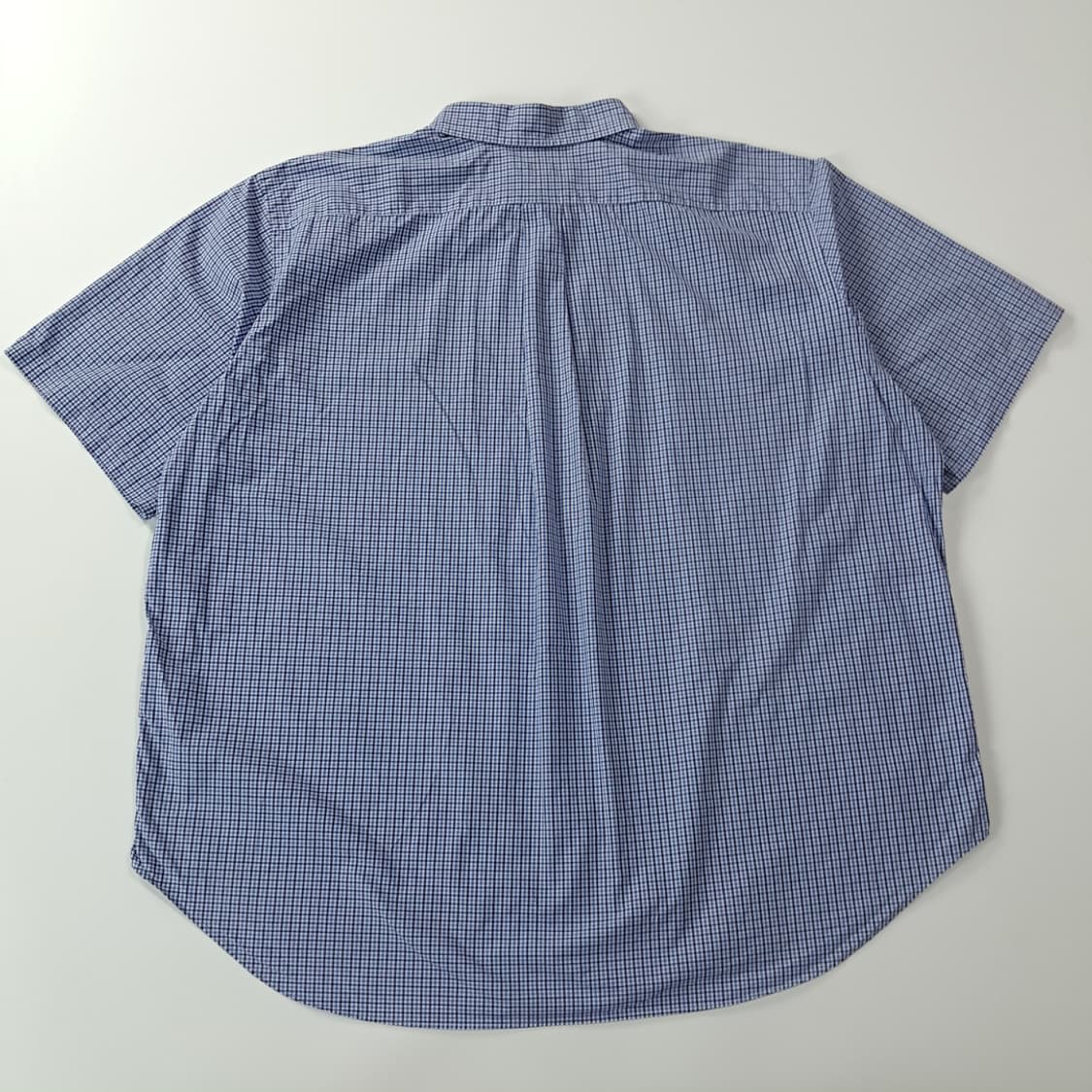 CJ546 2XB 폴로 빅사이즈 블루블랙 마이크로체크 반팔 셔츠 남방 상품이미지6