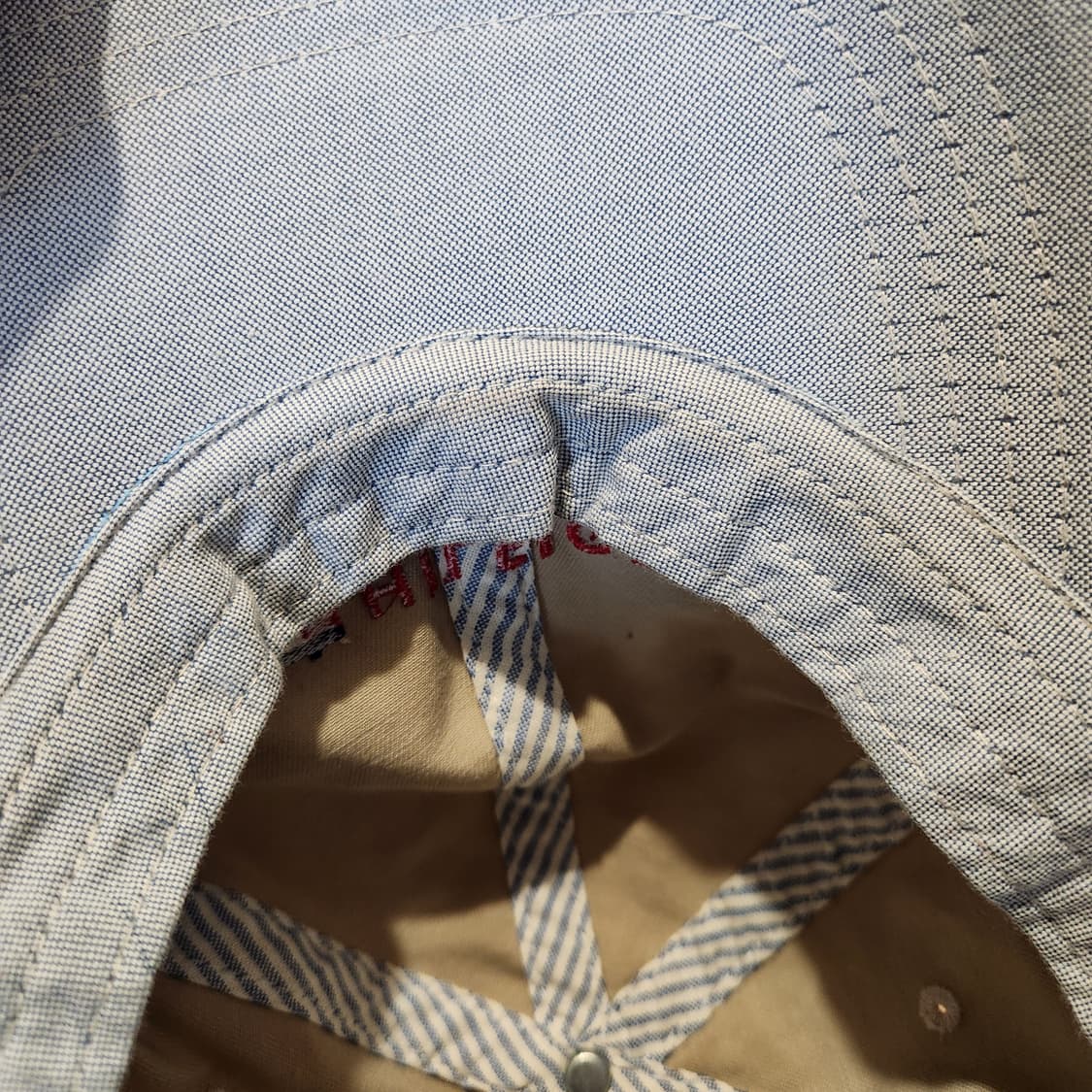 TOMMY HILFIGER 베이지 볼캡 | 레더 스트랩 클래식 캡 상품이미지6