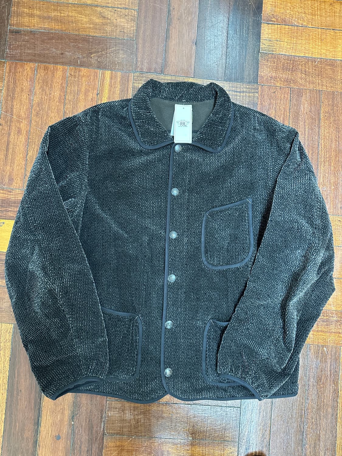 새상품)rrl 프린트 트위드 코듀로이 자켓 L 상품이미지1