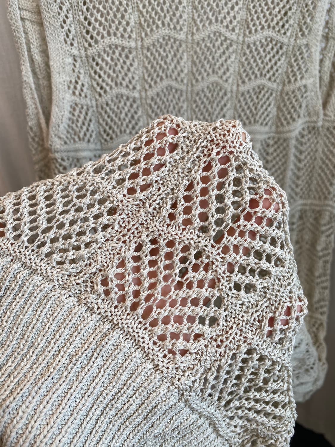 DIRZ 베이지 롱베스트자켓(M) 상품이미지9