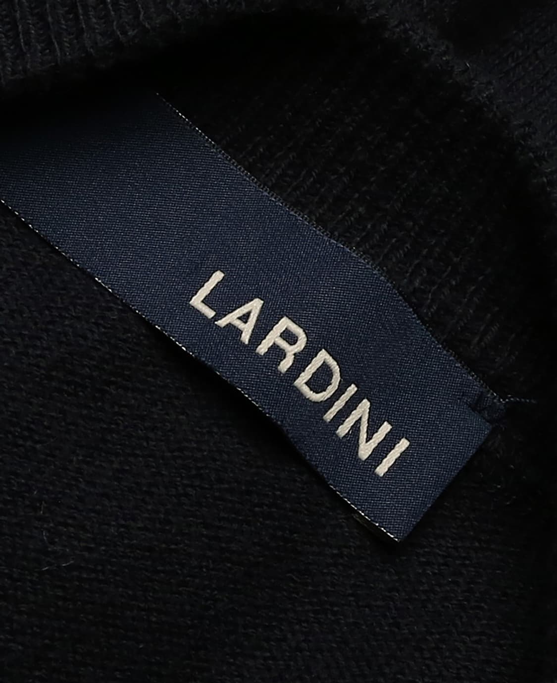 라르디니 [Lardini] 블랙 코튼 캐시미어 투웨이 짚업 니트 가디건 상품이미지6