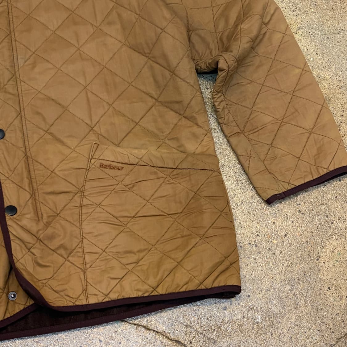 레어 90s USA 바버 퀼팅자켓 경량패딩 패딩 자켓 상품이미지4