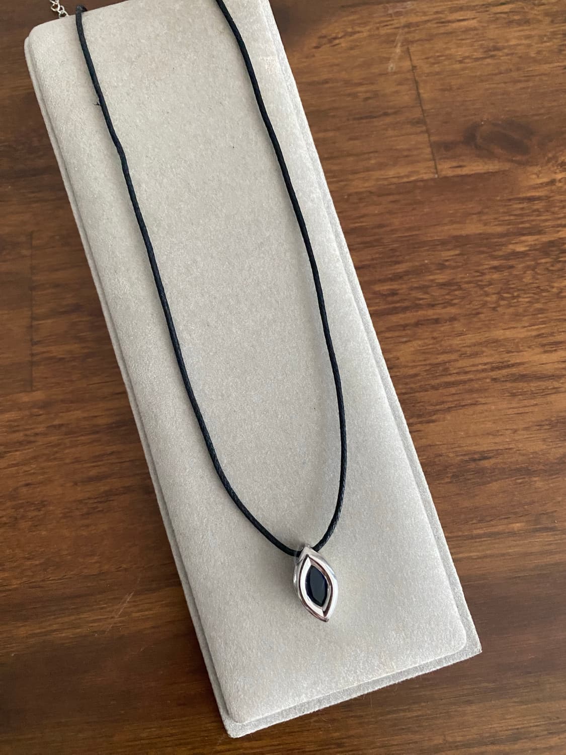 마키즈 형태 실버 펜던트 목걸이 상품이미지1