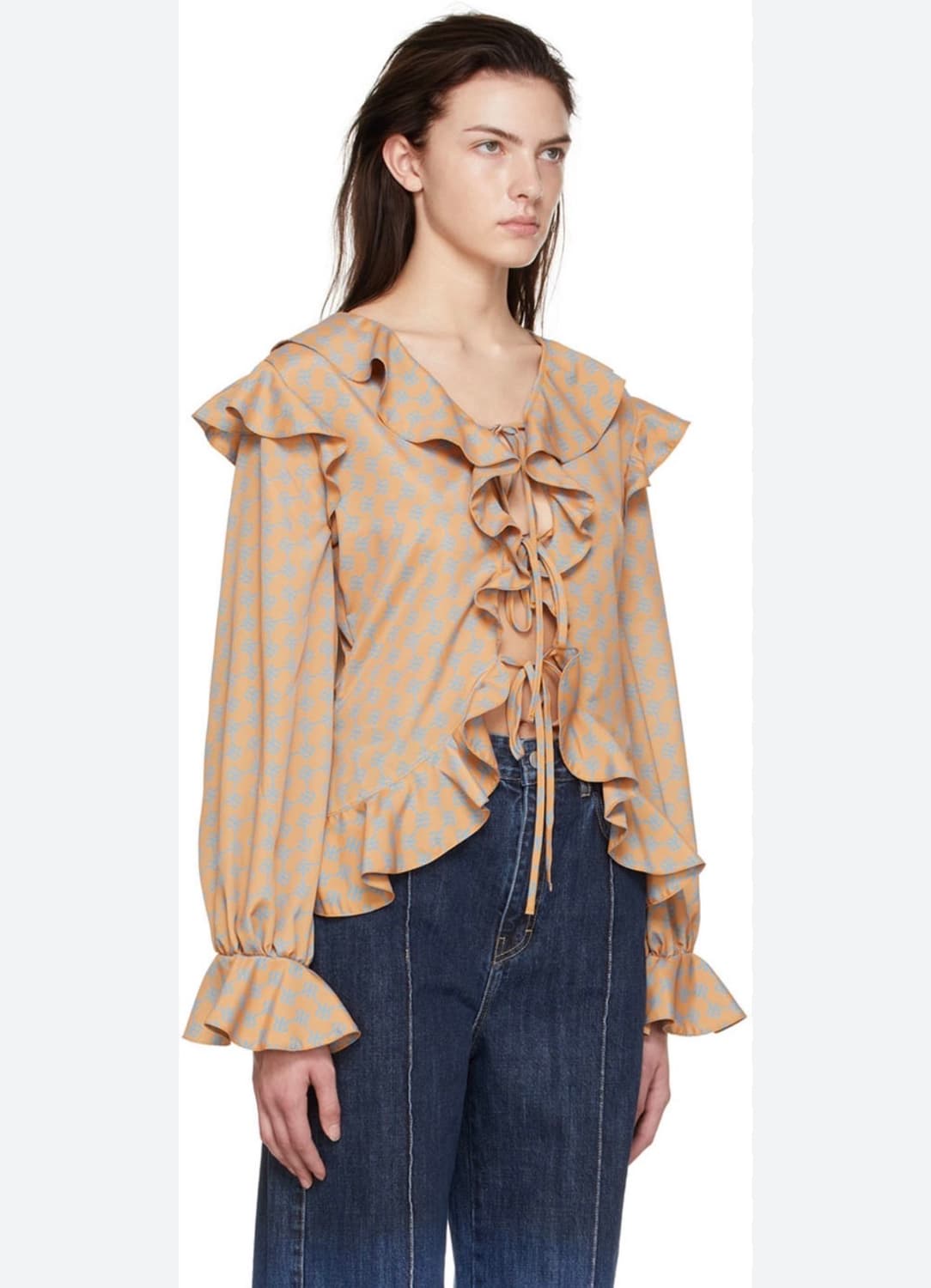 새상품 ROKH 프릴 블라우스 FR34(44사이즈) 상품이미지1