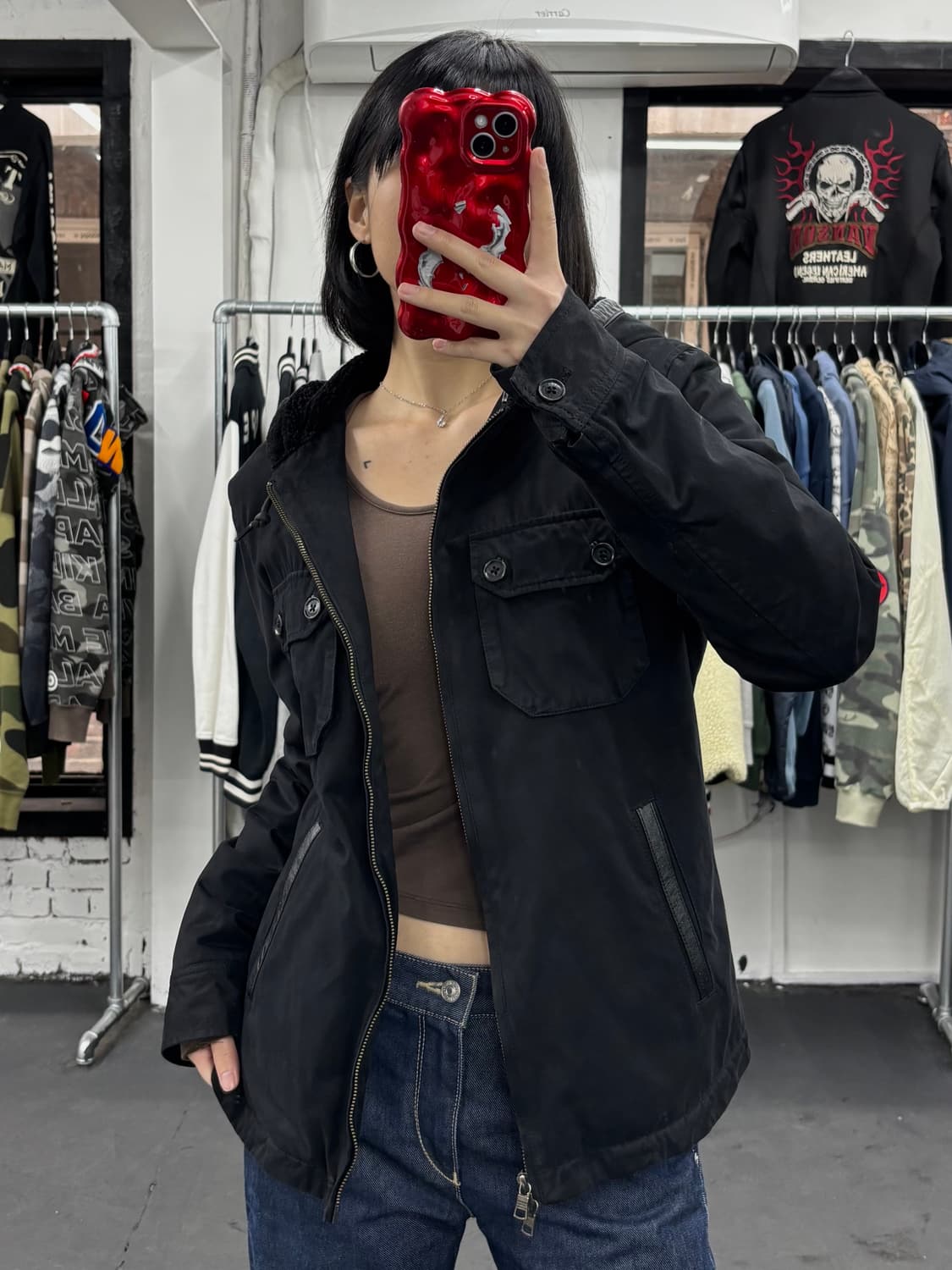 아르마니 익스체인지 투웨이 블랙 후드 자켓 상품이미지3