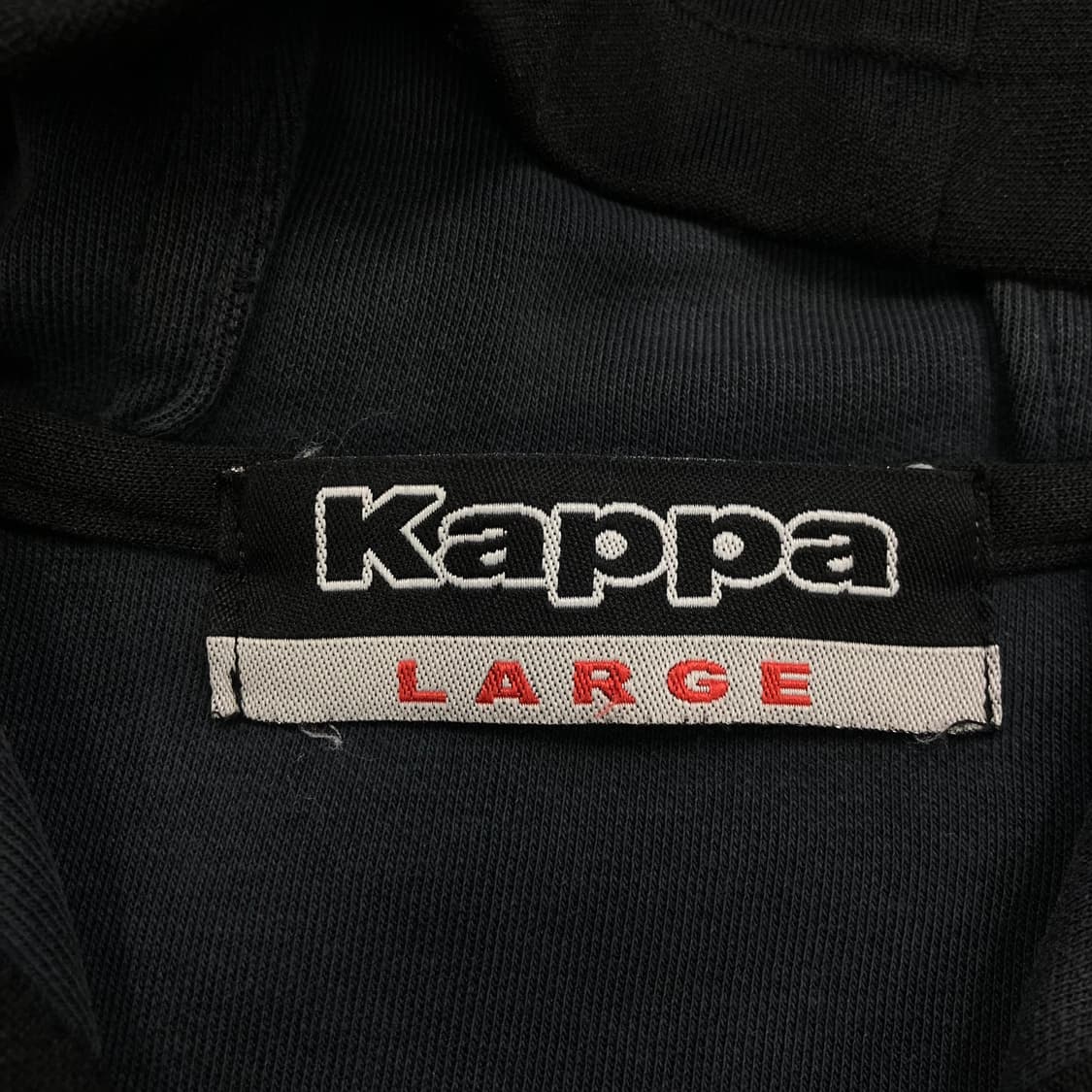 카파 블랙 배색 스펠아웃 트랙 후드 집업 상품이미지4