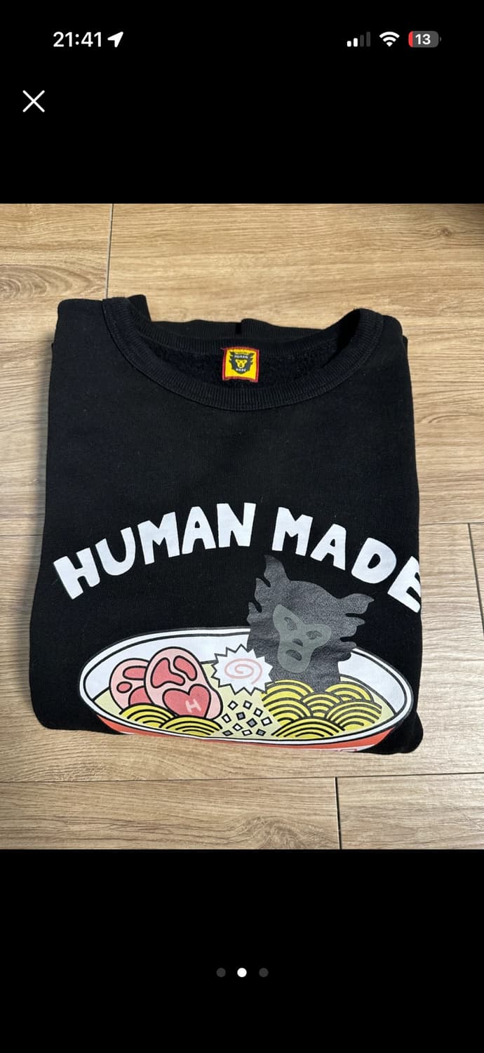 L)휴먼메이드 라멘 그래픽 기모 맨투맨  상품이미지2