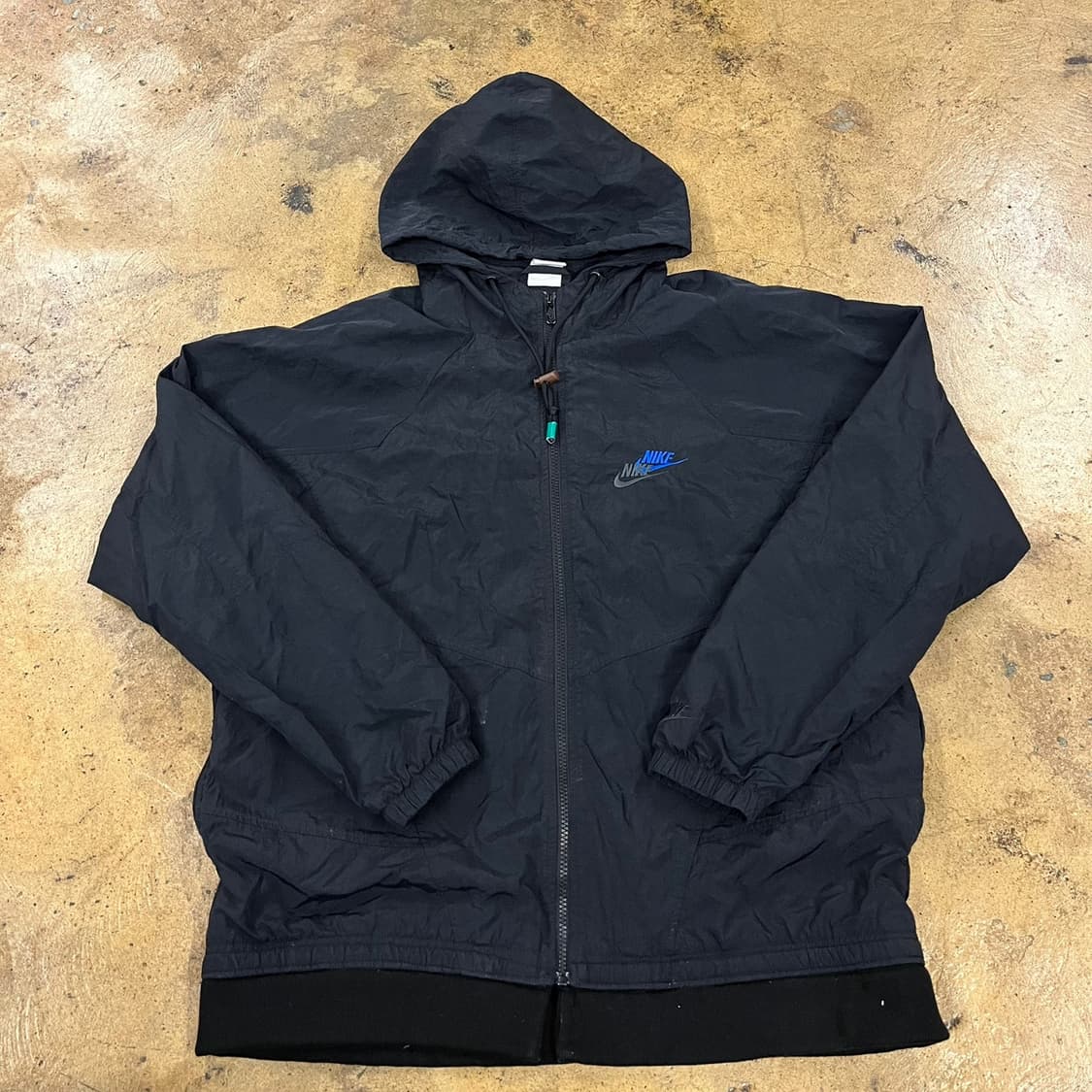 [정품/M] 나이키 블랙 후드 바람막이 자켓 b8 상품이미지2