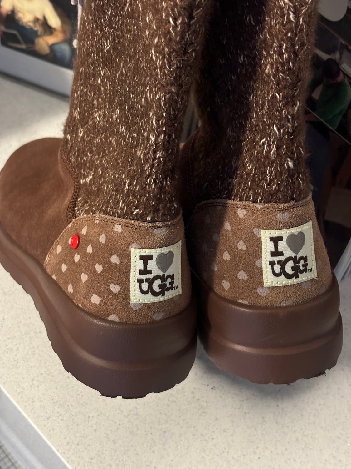 어그 스웨이드 니트 부츠 상품이미지6