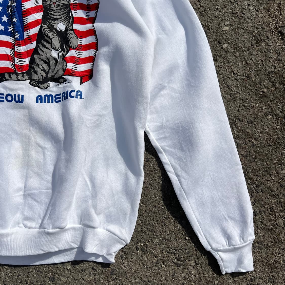 90’s Meow america 래글런 스웻셔츠 상품이미지5