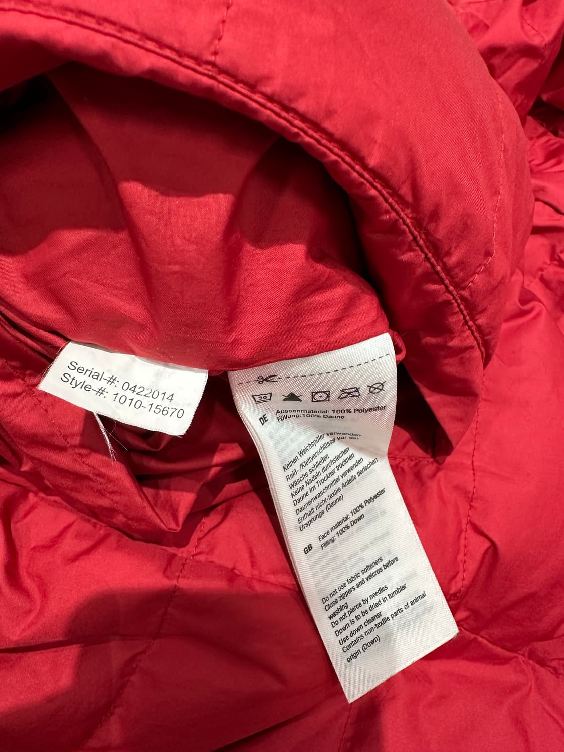 마무트 양면 경량패딩 XXL 상품이미지4