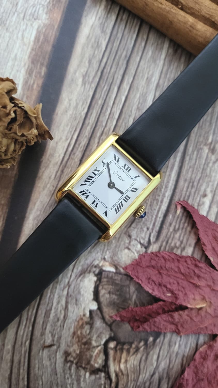 [연말세일] 감정서 포함 정품 까르띠에 프리 머스트 탱크 여성용 수동시계 상품이미지5
