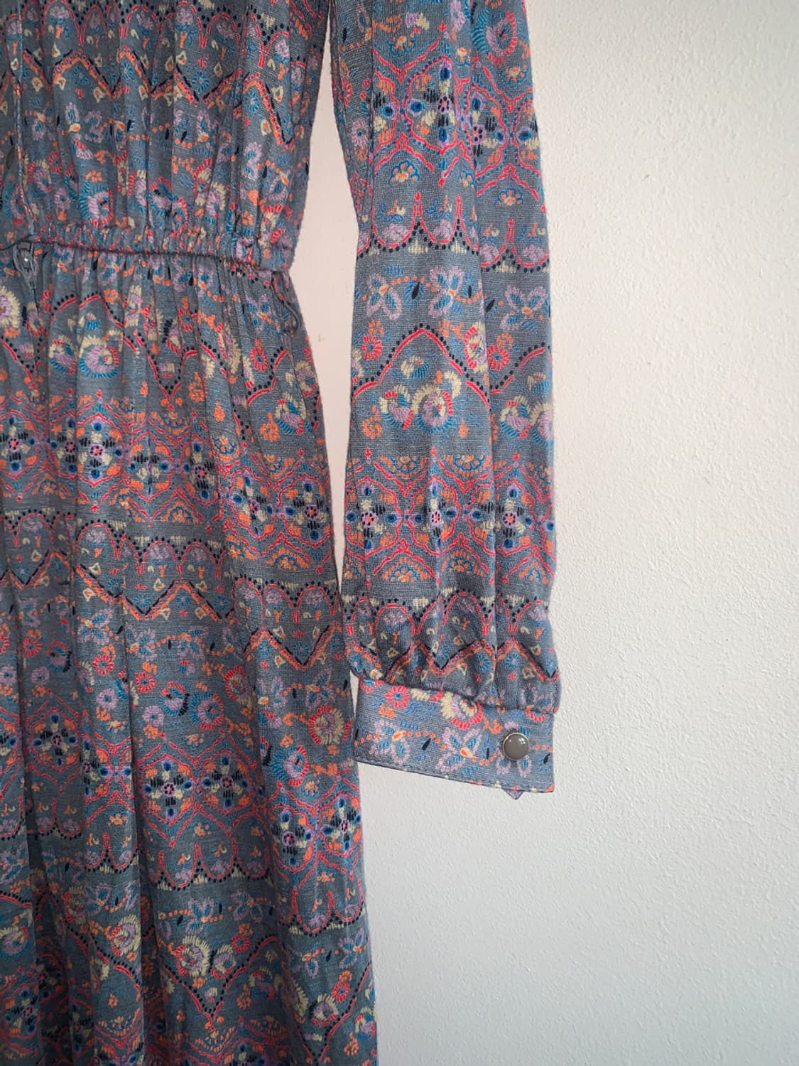 Vintage gold button shirts dress 상품이미지7