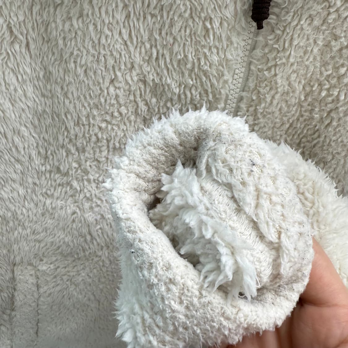 [S] 노스페이스 아이보리 플리스 집업 상품이미지6