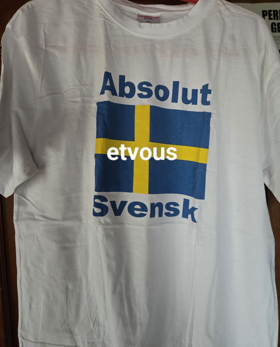 압솔루트 스벤스크 스웨덴 스톡홀름 기념품샵 티셔츠 XL  상품이미지1