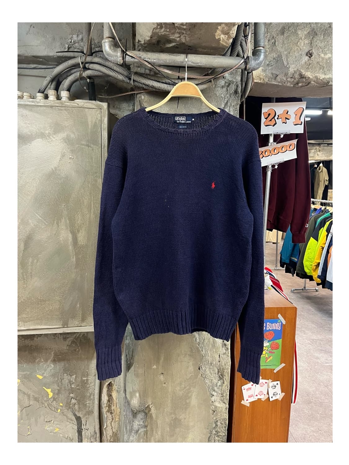 폴로 랄프로렌 니트 네이비 M #csz3607 상품이미지1